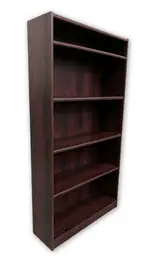 Mahogany Laminate Bookshelf â€“ 37 Inch Wide