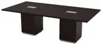 Rectangular Cube Base Conference Table with Power