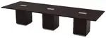 Rectangular Cube Base Conference Table with Power