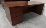 Kimball Solid Wood Mahogany Desk with Drawers