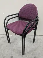 Purple Harvard Interiors Stacking Guest Chairs