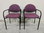 Purple Harvard Interiors Stacking Guest Chairs