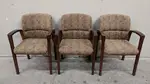 Kimball Guest Chairs with Solid Wood Dark Walnut Frame
