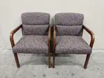 Kimball Purple Guest Chairs with Solid Wood Frame