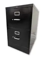 Black Hon 2 Drawer Vertical Legal File Cabinet