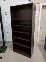 Mahogany Laminate Bookshelf â€“ 32 Inch Wide