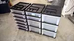 Rolling Plastic Office Drawers