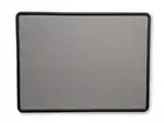 48x36 Quartet Gray Fabric Bulletin Board with Black Plastic Frame
