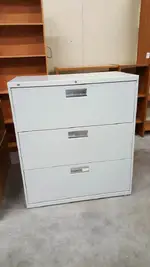 HON Three Drawer Lateral File Cabinet