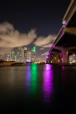 Bridge Over Biscayne Bay Vertical - Office Wall Art