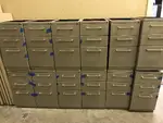 Silver Hawroth Pedesal Drawers