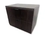 Mahogany Laminate 2 Drawer Lateral Filing Cabinet â€“ 35.25 Inch Wide