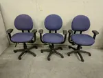 Steelcase Blue Rolling Office Chairs