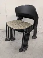 Vecta Green Rolling Stacking Guest Chairs