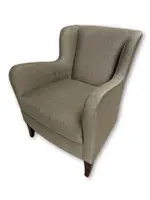Bernhardt Tan Fabric Club Chairs