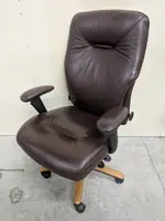 Brayton International Tulsa Leather Executive Chair in Espresso