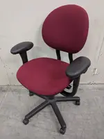 Steelcase Red Rolling Office Chairs