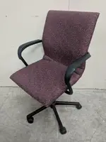 Steelcase Light Red Rolling Office Chair