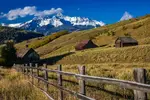 Barns at Aldasoro Landscape - Office Wall Art