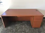 Hon Cherry Laminate Desk with Drawers