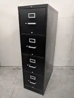 Black Hon 4 Drawer Vertical File Cabinet 