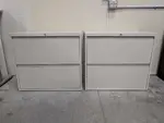 Putty Metal 2 Drawer Lateral Filing Cabinets â€“ 30 Inch Wide