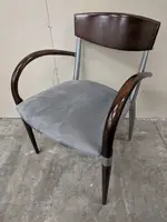 OFS Guest Chairs with Solid Wood Back and Arms