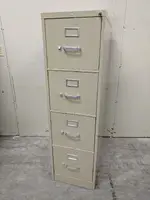 Beige Hon 4 Drawer Vertical Letter Size Filing Cabinet