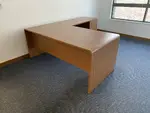 Global Oak Laminate L Shape Desk