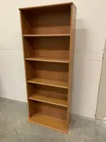 Oak Colored Laminate Bookshelf