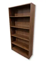 Walnut Laminate Bookshelf â€“ 37 Inch Wide