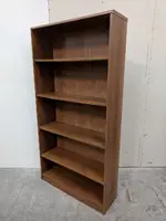 Walnut Laminate Bookshelf â€“ 37 Inch Wide
