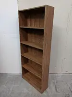 Walnut Laminate Bookshelf â€“ 28.5 Inch Wide