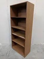 Walnut Laminate Bookshelf â€“ 30 Inch Wide