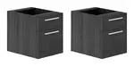 Set of 2 Drawer Hanging Pedestals for Corp Design Desks