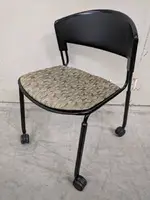 Vecta Green Rolling Stacking Guest Chairs