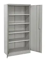 Storage Cabinet with 4  Adjustable Shelves