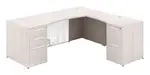 L Shaped Desk with Drawers