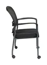 Rolling Mesh Back Stacking Chair