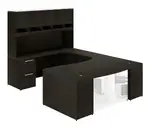 U Shaped Desk with Hutch