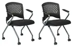 Nesting Guest Chair with Arms - 2 Pack