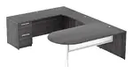 U Shaped Peninsula Desk