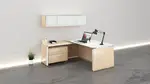 L Shaped Desk with Storage