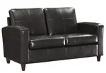 Leather Waiting Room Loveseat