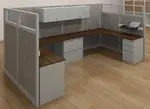 6x12 Double Shared Cubicle Workstation