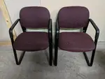 Hon Dark Red Guest Chairs
