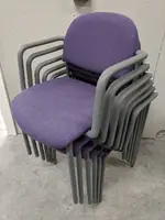 Purple Stacking Guest Chairs