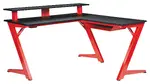 L Shaped Gaming Desk with LED Lights