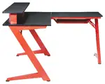 L Shaped Gaming Desk with LED Lights