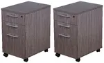 Pair of 3 Drawer Mobile Pedestals